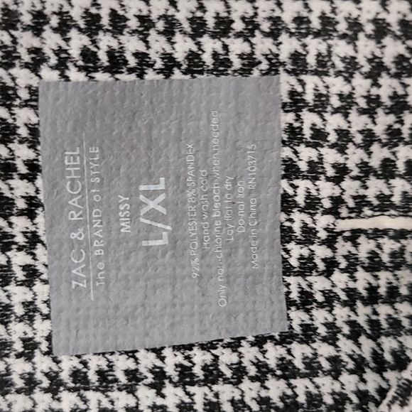 Zac & Rachel Missy Houndstooth Fleece Leggings - Picture 4 of 6
